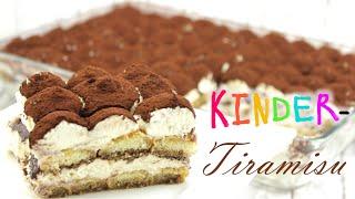 Tiramisu für Kinder ohne Alkohol, Kaffee und rohes Ei