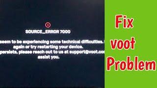 Fix Voot Source Error 7000 and 7001 Problem Solved | voot renderer error 7001 |