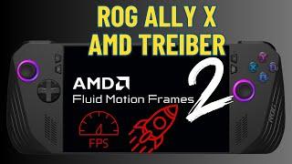 Offizielle Treiber von AMD auf dem ROG Ally (X) nutzen - AFMF 2 aktivieren - extremer FPS Boost