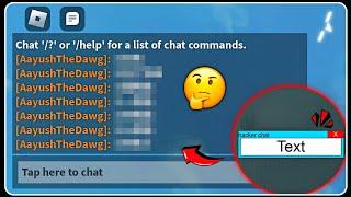 [ FE ] Hacker Chat GUI Script | Send Anonymous Messages  | Roblox Scripts *2024*