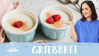 Grießbrei – wie von Oma! Einfaches Rezept OHNE EI  I Einfach Backen