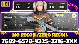 BGMI BEST SENSITIVITY SETTINGS | BGMI SENSITIVITY CODE TODAY | BGMI ZERO RECOIL SENSITIVITY CODE.