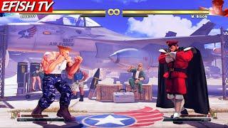 Guile vs M. Bison (Hardest AI) - Street Fighter V