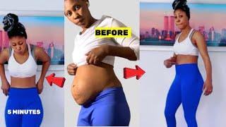 5 MINUTES ABS TUMMY & LOVE HANDLES WORKOUT | DO THIS 5 MIN PER DAY TO BURN  BELLY FAT kiat jud
