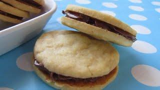 Vanilla Sandwich Cookies with a Coffee and chocolate Filling | Just Anya