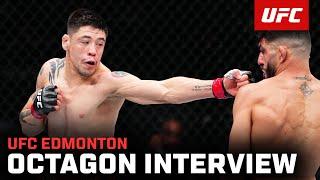 Brandon Moreno Octagon Interview | UFC Edmonton