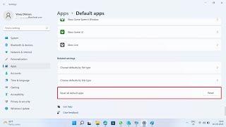 How to Reset All Default Apps and File Types in Windows 11