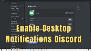 how to enable desktop notifications discord