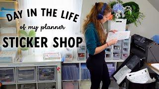 Day in the Life in my Planner Sticker Shop | Non-Aesthetic Office Tour | ADHD Entrepreneur