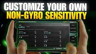 CUSTOMIZE Your Own ZERO Recoil NON-GYRO Sensitivity | BEST Non Gyro Sensitivity | BGMI/PUBG