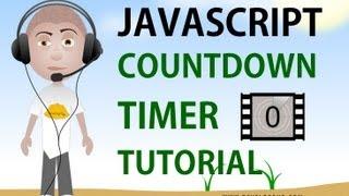 Javascript countdown timer tutorial setTimeout clearTimeout programming html