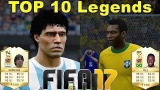 FIFA 17 - New Legends (with Game Faces) - Top 10 - Best Players Of All Time!