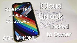 iCloud Unlock Any iPhone 7,8,X,11,12,13,14,15 Locked to Owner/Forgotten Apple ID and Password️