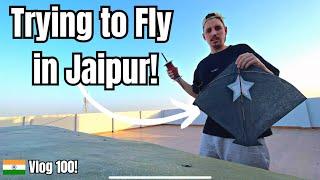 Foreigner Flying Kites in India (trying ) | India Vlog 100