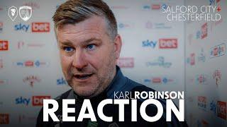 KARL ROBINSON | Reaction to Chesterfield loss