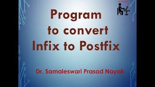 17. Program to convert Infix to Postfix