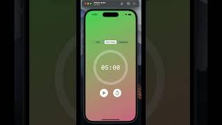 Pomodoro app using SWIFT  #smartphone #ios #iosappdevelopment