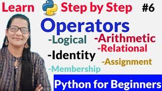 OPERATORS IN PYTHON IN HINDI | ZEENAT HASAN ACADEMY