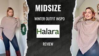 Winter & Christmas outfit ideas for Midsize Women || HALARA Haul