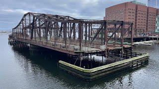 Abandoned railroad swing bridge - Boston, MA