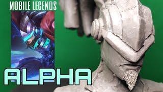 Alpha - clay bust sculpture (MOBILE LEGENDS) 