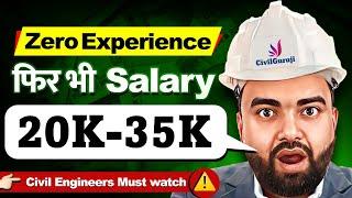 Zero Experience? | How to Get ₹20K-35K Salary as a Civil Engineer Without Experience