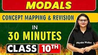 MODALS in 30 Minutes || Mind Map Series for Class 10th