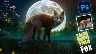 Fantasy Fox | Manipulation Speed Art | Photoshop Tutorial