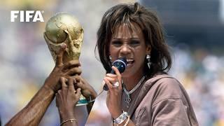 Whitney Houston performs at 1994 FIFA World Cup closing ceremony