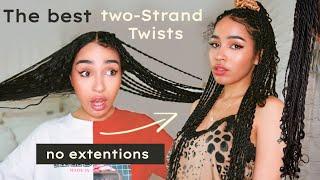 QUARANTINE CUTIE  DIY MINI-TWIST HAIRSTYLE TUTORIAL *no extensions*