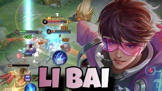 LI BAI GAMEPLAY || HONOR OF KING LI BAI BUILD AND ARCANA || #honorofkings