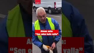 Almanya'da yolda kalan Türk ile Alman usta arasında güldüren diyalog #shorts #keşfet #almanya