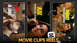 Instagram Trending Movie Reels Edit in Mobile | Movie Clip Reels Editing Capcut Tutorial ️