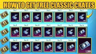 How To Get 1,000 Free Classic Crates | Best Tips And Tricks For Classic Crates | PUBGM