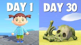 I designed a SPOOKY island in 30 days with NO Nintendo online [FULL SERIES]