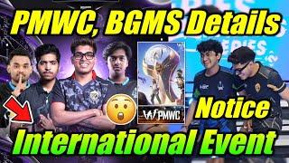 International, BGMS Lan, PMWC Details  Prize Pool, Notice, News 