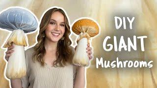 DIY GIANT Velvet Mushrooms! (beginner friendly!!)