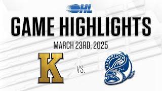 OHL Highlights: Kingston Frontenacs @ Brampton Steelheads Mar. 23, 2025