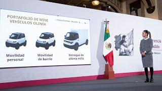 Olinia, estrategia de producción de autos eléctricos mexicanos. Conferencia presidenta Sheinbaum