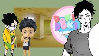 Haikyuu texts: doki doki literature club gets stuck in the backrooms //PR1NC3SS//