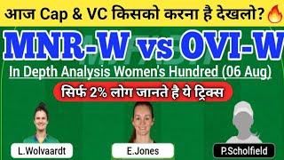 MNR W vs OVI W Dream11 Team|MNR W vs OVI W Dream11|MNR W vs OVI W Dream11 Today Match Prediction