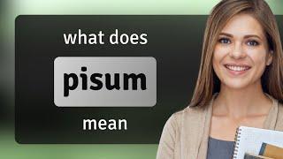 Pisum • PISUM meaning