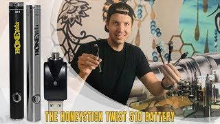 HoneyStick Twist 510 Vape Pen Battery | Variable Voltage 500 mAh Preheat Function | How To