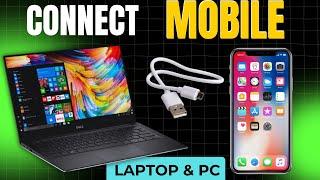 Usb se Mobile Laptop me Connect Kaise Kare | How to Connect Mobile to Laptop