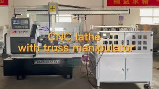 Fully automatic lathe processing disc type workpie