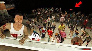 Franklin Become Zombie , Shinchan & Avengers Save Franklin & Los Santos People From Zombies IN GTA 5