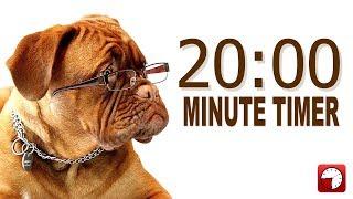 20 Minute Timer for PowerPoint and School - Alarm Sounds with Dog Bark