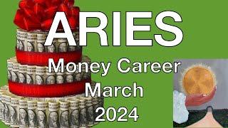 Aries March 2024 A lucky contract/partnership Money Career Finance Tarot Reading