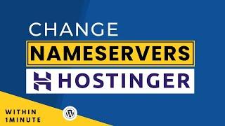 How To Change Name Server In Hostinger 2024 | Hostinger Nameserver Change