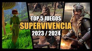 TOP 5 - MEJORES Juegos de SUPERVIVENCIA o SURVIVAL de 2023/2024